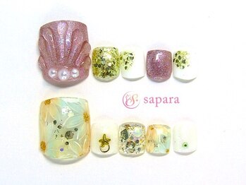 サパラ 八千代台店(Sapara)の写真/約100デザインから選べるフット定額♪フットネイルはしっかりとアート施したい！しかもプチプライス☆
