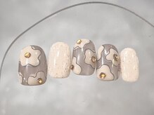 クレモアネイル 浦和店(CLEMORE NAIL)/落書きレトロフラワーネイル