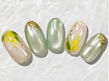 ネイルランド 橋本店/ミモザネイル