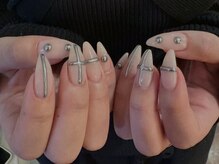 アイネイルズ 渋谷店(I nails)/【Kana.y】ピンクシルバー