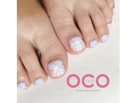 sheer flower pedi