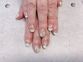 フレンチ&フラワーネイル