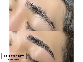 ハッシュタグ エアーアイブロウ 仙台(#AIR EYEBROW)/仙台眉毛専門サロン/メンズ眉毛