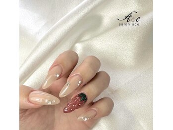 サロン エース(salon ace)/【トレンド】ぷっくり立体イチゴ