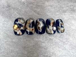ニュアンスネイル　鉱石ネイル