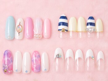 ネイルサロンアンドジュエリー アリュール(ALLURE)/８月定額デザインC（￥6372）