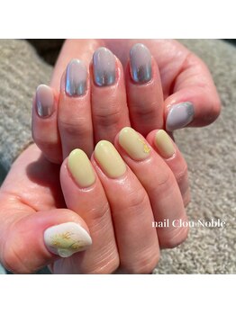 ネイルクルーノーヴル(nail Clou Noble)/アシメネイル