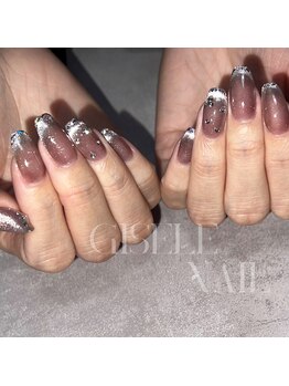 ジゼルネイル(Gisele Nail)/マグネットガラスフレンチ