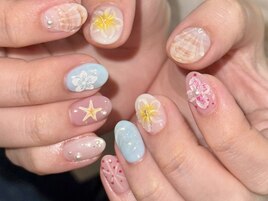 夏/ハイビスカス/海