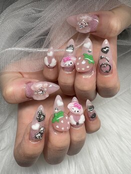 タムタムネイル 本厚木(Tam Tam Nail)/スカルプ持ち込みデザイン