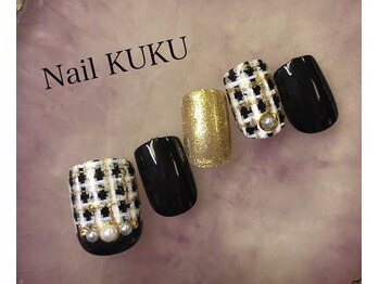 ネイルサロン ネイルクク(Nail KUKU)/モノクロチェック