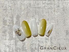 縦グラデ フレンチ ホログラム