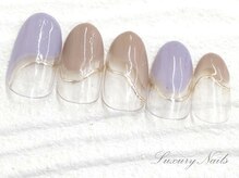 ラグジュアリーネイルズ アカバネ(Luxury Nails Akabane)/シアー感*フレンチ