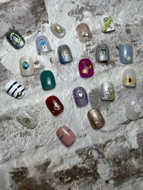 フット親指アート6450円