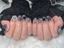 キラキラフラッシュネイル