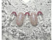 ミュウネイル(miu_nail)/ツイード×フレンチ