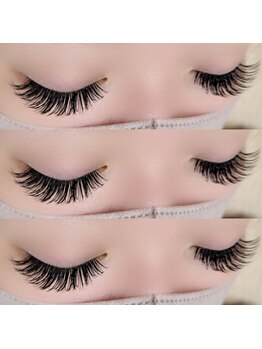 カシェット 刈谷店(cachette)の写真/マツゲが物足りない方向けの施術♪極細の毛を束にしてつける満足感ある仕上がり☆