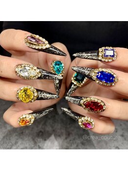 トータルビューティーサロン クレアクチュール(CREA COUTURE)/宝石ネイル