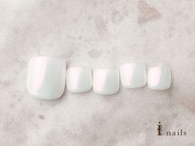 アイネイルズ 横浜EAST店(I-nails)/オーロラミラーフットネイル