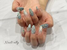 ネイルズアリー 立川店(Nails ally)/グラデーション×マグネット×夏