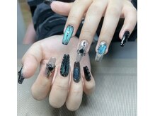 クイーンネイル 新宿(Queen nail)/長さ出しデザインパーツやり放題