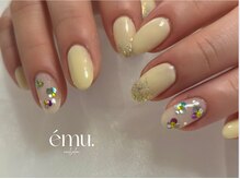 エミュ(emu.)/【レモンイエロー×ホログラム】