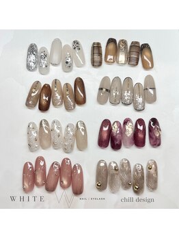 ホワイト(WHITE)/11月12月chillサンプルデザイン