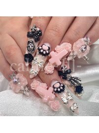 地雷系・量産型ピンクネイル