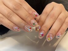 ソワレ(Soiree)/ビジューキラキラネイル