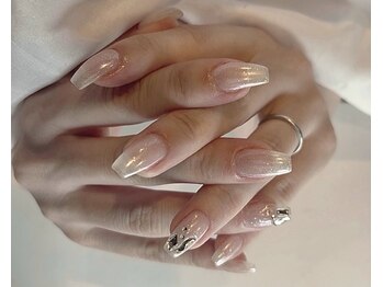 ミンズネイル(minsnail)/フラッシュホワイトパールネイル