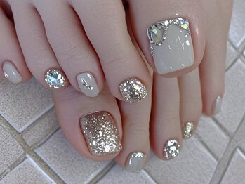 モアグラム 池袋東口店(More Glam)/フットネイル　埋め尽くし