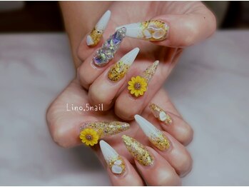 リノゴネイル 府中国分寺(Lino.5nail)の写真/長さだしが得意でパーツが豊富なサロン！アクリルジェルスカチップ対応化で理想の指先へ☆