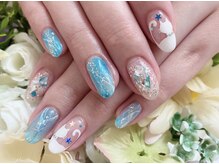 ネイルサロン ドレス(Nail Salon Dress)/【高】にゃんこ 夏ネイル