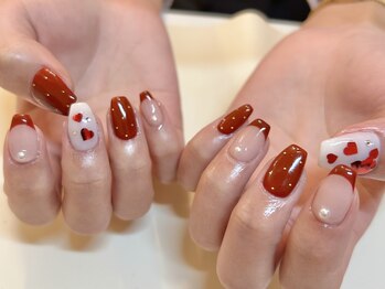 アイラッシュサロンアールツー(eyelash salon R2)/持ち込み ハートネイル