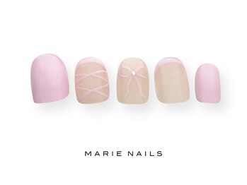 マリー ネイルズ いわきラトブ店(MARIE NAILS)/定額7700円税込 ピンク 0222d