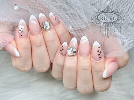 綺麗めフレンチデザイン♪