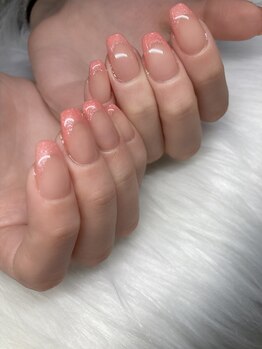 サフィールネイルサフィールネイル(Saphir nail)/ピンクフレンチネイル