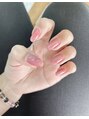 はあとねいる 青森花園店&nbsp;現在の私の爪。画像では分かりませんが、ネイルベッドも伸びた！