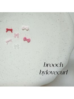 ブローチ バイ ラブカール(brooch by love curl)/リボンパーツ♪