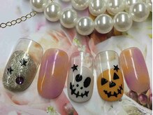 オハナレイ LEALEA FITNESS&SPA 東戸塚店内/ハロウィンネイル*季節ネイル