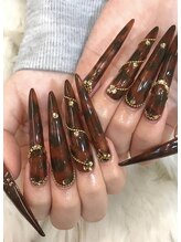 エスフィーネイルサロン ブリーユ(Esfy nailsalon Brille)/べっ甲風レオパード