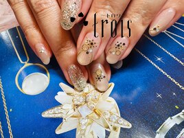 マグネットな冬ネイル