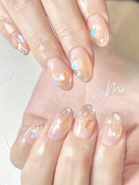 うるうるオーロラネイル