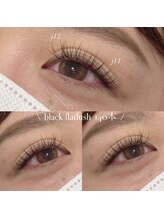アイラッシュ ナナラ(eyelash Nanala&.)/ブラックフラットラッシュ140本
