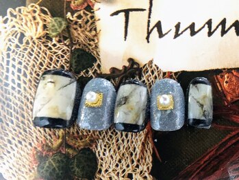 ゆびノさき/大理石ネイル