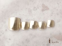 アイネイルズ 横浜EAST店(I-nails)/ミラーメタリックフットネイル