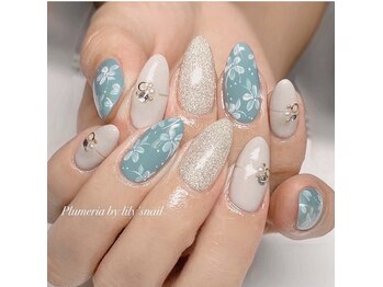 プルメリア バイ リリーズ ネイル(Plumeria By Lily's Nail)/定額アートジェルネイル ¥4980～