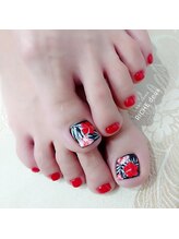 リッシュ ドゥ(RICHE deux)/鮮やかハイビスカスネイル♪