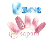 津田沼ネイルサロン サパラ(sapara)/ハンドフットセット定額￥11,499