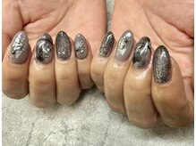 ネイルサロンファストネイルプラス 新宿店(FAST NAIL PLUS)/2024秋ネイル【ブラックネイル】